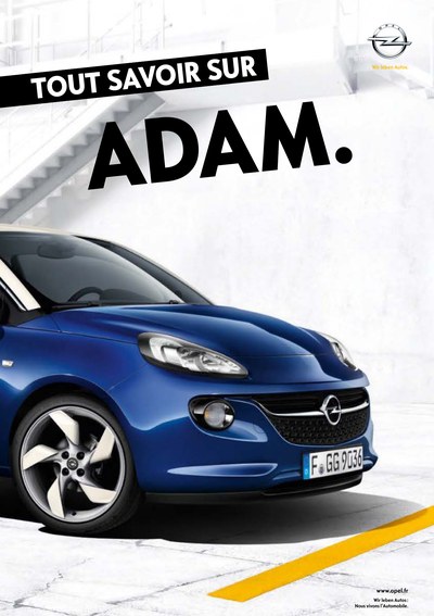 Couverture Brochure Opel Adam