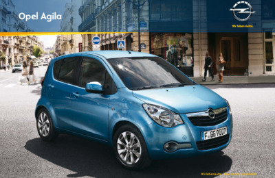 Couverture Brochure Opel Agila