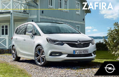 Couverture Brochure Opel Zafira