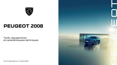Couverture Brochure Peugeot 2008