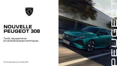 Couverture Brochure Peugeot 308