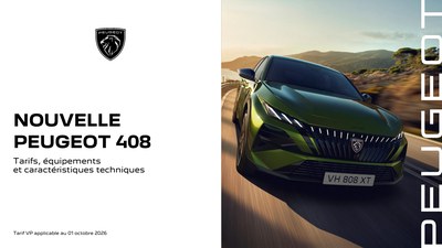 Couverture Brochure Peugeot 408