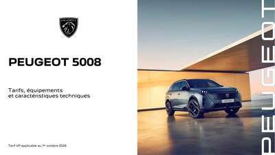Couverture Brochure Peugeot 5008