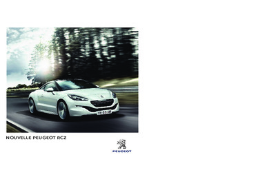 Couverture Brochure Peugeot RCZ
