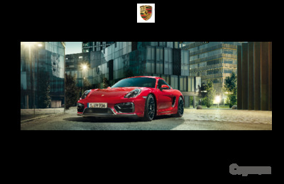Couverture Brochure Porsche Cayman