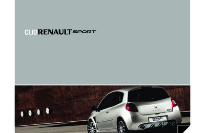 Couverture Brochure Renault Clio