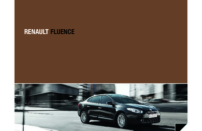 Couverture Brochure Renault Fluence