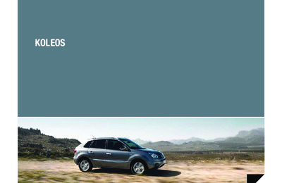 Couverture Brochure Renault Koleos