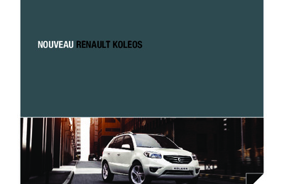 Couverture Brochure Renault Koleos