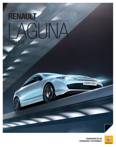 Couverture Brochure Renault Laguna Coupé