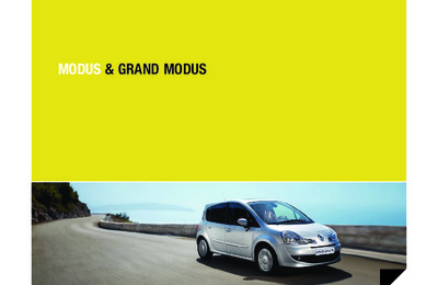 Couverture Brochure Renault Modus