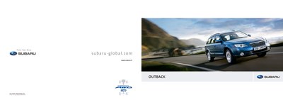 Couverture Brochure Subaru Outback