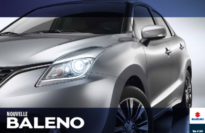 Couverture Brochure Suzuki Baleno