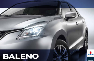 Couverture Brochure Suzuki Baleno