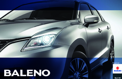Couverture Brochure Suzuki Baleno