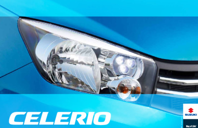 Couverture Brochure Suzuki Celerio