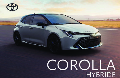 Couverture Brochure Toyota Corolla