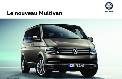 Couverture Brochure Volkswagen Multivan