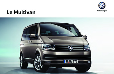 Couverture Brochure Volkswagen Multivan