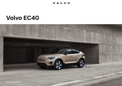 Couverture Brochure Volvo EX40