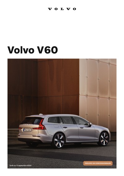 Couverture Brochure Volvo V60