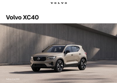 Couverture Brochure Volvo XC40