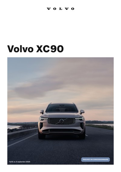 Couverture Brochure Volvo XC90