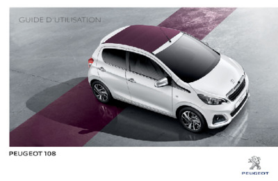 Couverture Notice Peugeot 108