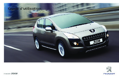 Couverture Notice Peugeot 3008