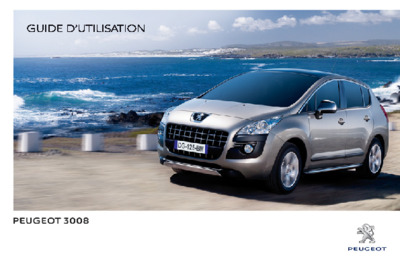 Couverture Notice Peugeot 3008