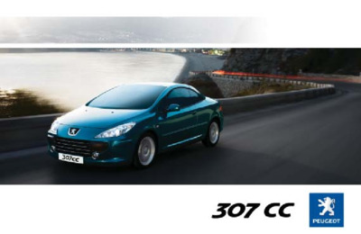 Couverture Notice Peugeot 307 CC