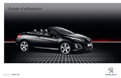 Couverture Notice Peugeot 308 CC