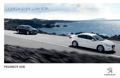 Couverture Notice Peugeot 508