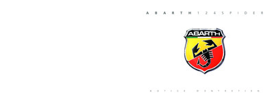 Couverture Notice Abarth 124 Spider
