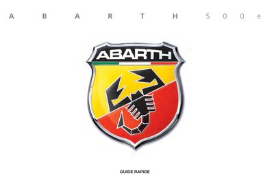 Couverture Notice Abarth 500e