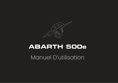 Couverture Notice Abarth 500e