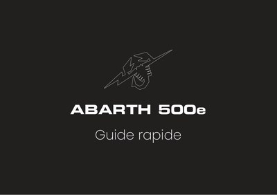 Couverture Notice Abarth 500e