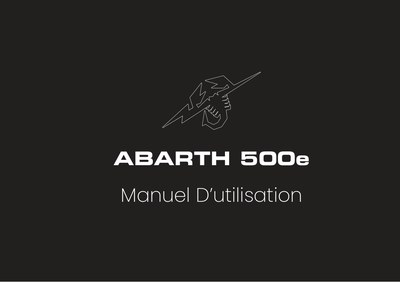 Couverture Notice Abarth 500e