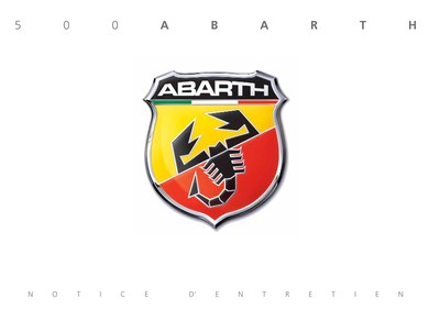 Couverture Notice Abarth 500