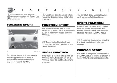 Couverture Notice Abarth 500