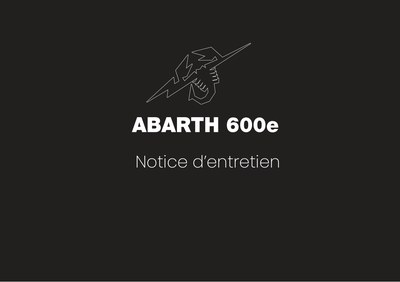 Couverture Notice Abarth 600e