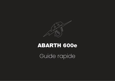 Couverture Notice Abarth 600e