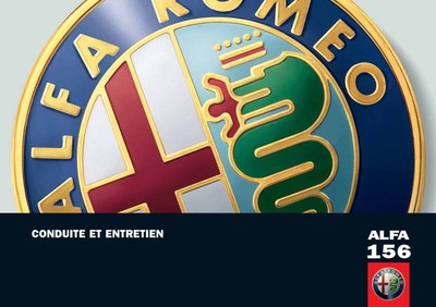 Couverture Notice Alfa Roméo 156