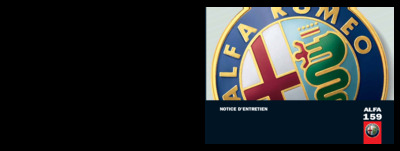 Couverture Notice Alfa Roméo 159