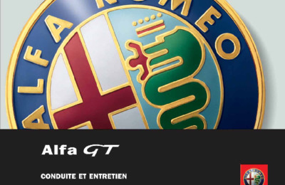 Couverture Notice Alfa Roméo GT