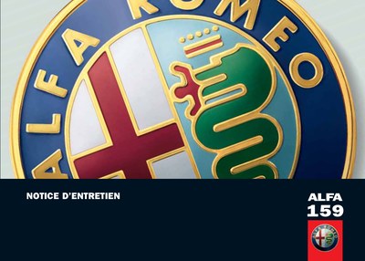 Couverture Notice Alfa Roméo 159