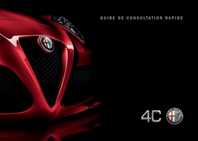 Couverture Notice Alfa Roméo 4C