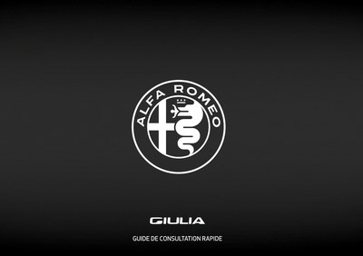 Couverture Notice Alfa Roméo Giulia