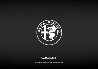 Couverture Notice Alfa Roméo Giulia