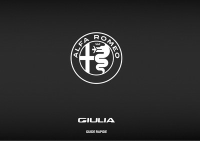 Couverture Notice Alfa Roméo Giulia